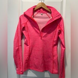 Under Armour Bright Pink Quarter-Zip Pullover